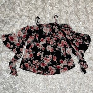 Floral Off The Shoulder Top with Straps